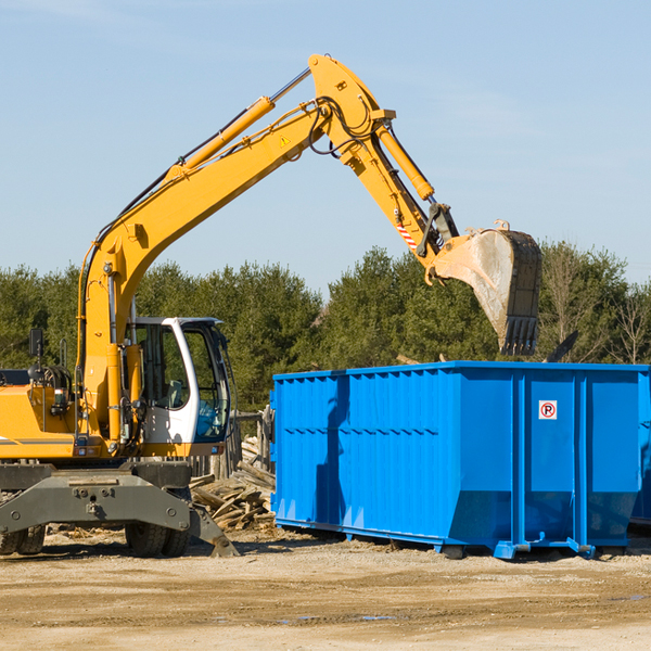 can i choose the location where the residential dumpster will be placed in Raymond